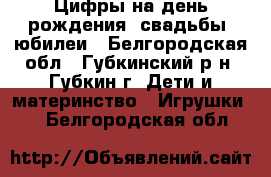 Цифры на день рождения, свадьбы, юбилеи - Белгородская обл., Губкинский р-н, Губкин г. Дети и материнство » Игрушки   . Белгородская обл.